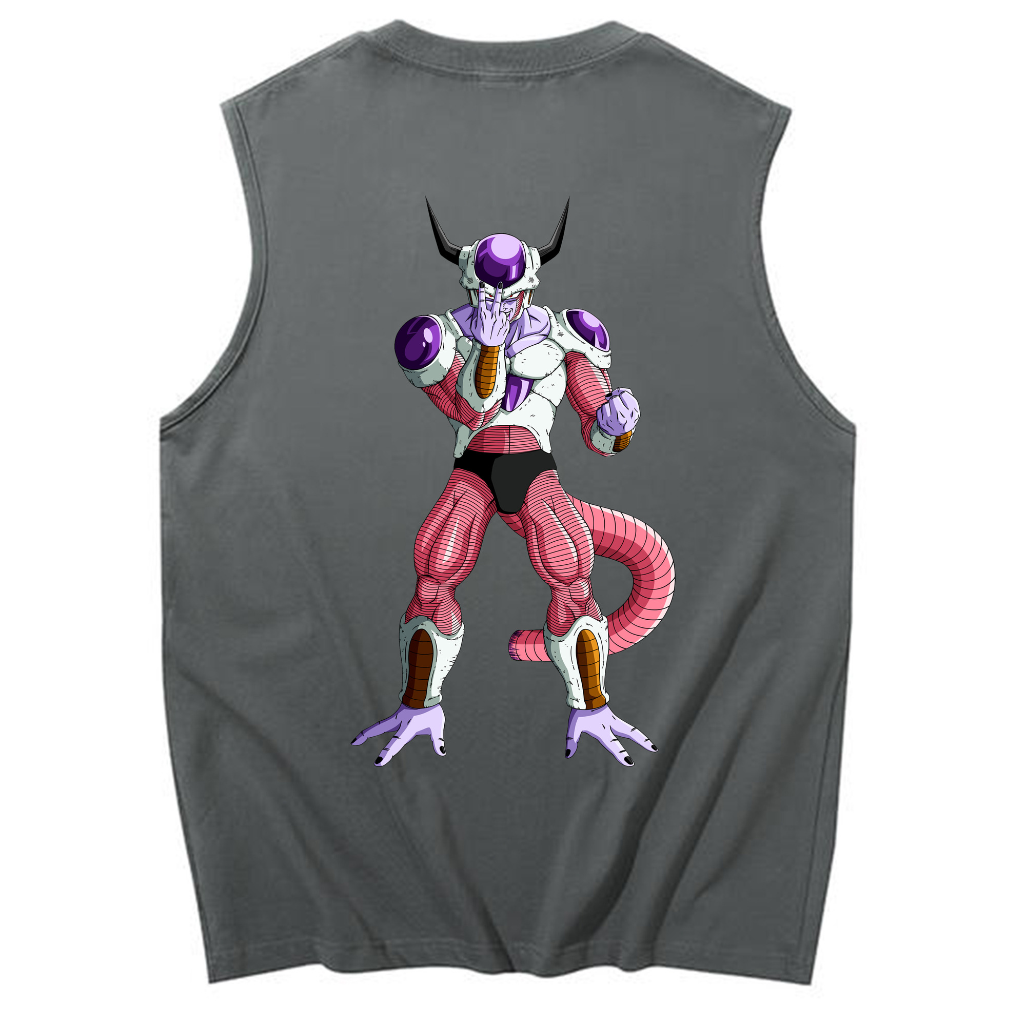（画像用） ドラゴンボール フリーザ DRAGON BALL Frieza コットン100％タンクトップ（背面プリント）